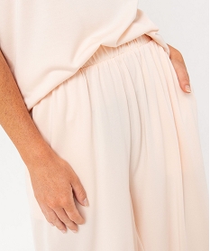 pantalon de pyjama femme coupe large roseJ290001_2