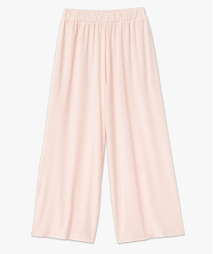 pantalon de pyjama femme coupe large roseJ290001_4