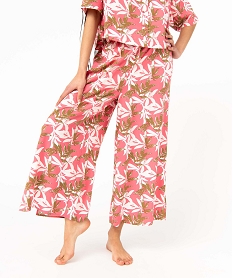 pantalon de pyjama fluide imprime femme imprimeJ290201_2