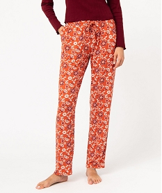 pantalon de pyjama fluide femme imprimeJ290501_1