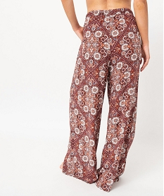 pantalon de pyjama ample a motifs fleuris femme imprimeJ290601_3