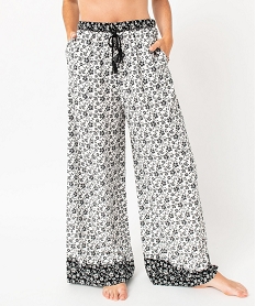 pantalon de pyjama fluide coupe ample femme imprimeJ290701_2