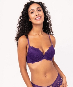 GEMO Soutien-gorge push-up en dentelle avec dos fantaisie Violet