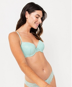 GEMO Soutien-gorge corbeille en dentelle à armatures aqua