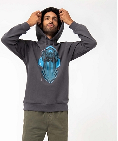 sweat homme a capuche avec motif xxl - call of duty grisJ297501_1