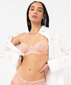 soutien-gorge forme corbeille en dentelle femme rose soutien gorge avec armaturesJ302201_1