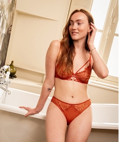 GEMO Soutien-gorge corbeille en dentelle avec armatures orange standard