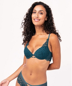 GEMO Soutien-gorge corbeille en dentelle avec coques fines Vert