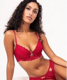 GEMO Soutien-gorge corbeille avec coques fines rouge standard