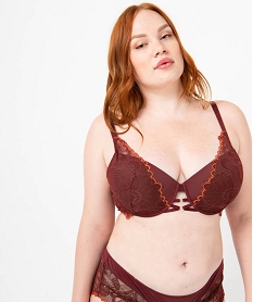 soutien-gorge grande taille emboitant a armatures et coques fines brunJ304801_1