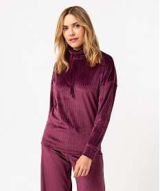 ROBE MARINE ABYSSE HOMEWEAR PRUNE