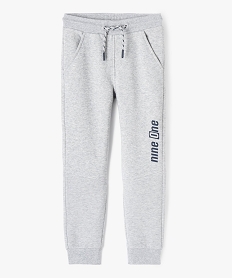 GEMO Pantalon de jogging avec intérieur molletonné garçon Gris