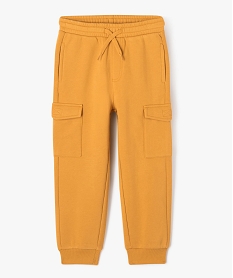GEMO Pantalon de jogging molletonné avec poches à rabat garçon Orange