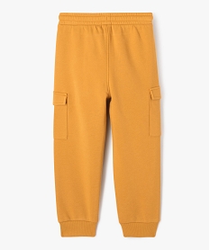 pantalon de jogging molletonne avec poches a rabat garcon orangeJ307101_3