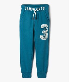 GEMO Pantalon de jogging imprimé garçon - Camps United Bleu