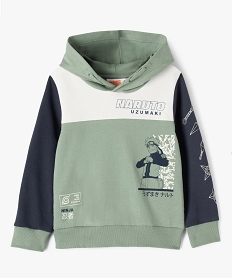 sweat a capuche a motif manga garcon - naruto vertJ307701_1