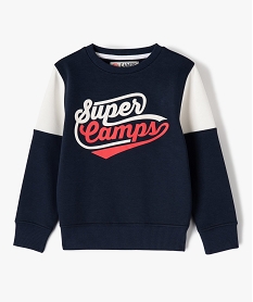 GEMO Sweat bicolore avec inscription XXL garçon - Camps United navy