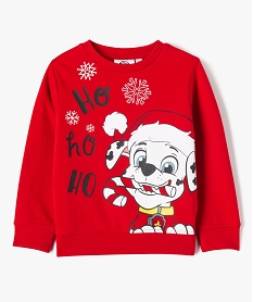 sweat de noel garcon avec motif marcus - pat patrouille rouge sweatsJ309501_1