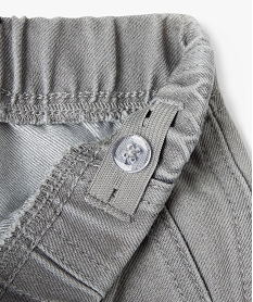 jean regular avec ceinture elastique garcon grisJ311901_3