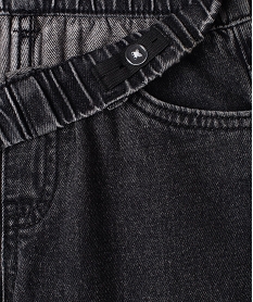 jean avec ceinture elastique garcon noirJ312101_2