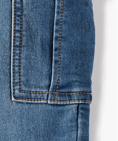 jean chaud avec taille elastique et poches a rabat garcon grisJ312301_2