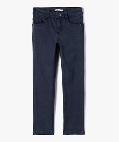 GEMO Pantalon uni extensible coupe Slim garçon navy
