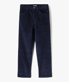 pantalon en velours cotele coupe ample garcon bleuJ313501_2