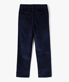 pantalon en velours cotele coupe ample garcon bleuJ313501_4