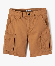 GEMO Bermuda en toile coupe cargo garçon marron standard