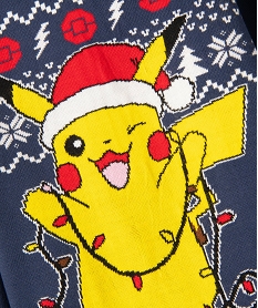 pull de noel avec motif pikachu garcon - pokemon bleuJ320301_3
