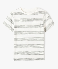 GEMO Tee-shirt à manches courtes à rayures garçon Imprimé