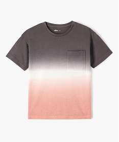 GEMO Tee-shirt à manches courtes tie and dye garçon Gris