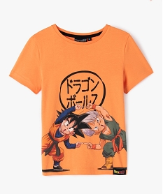 GEMO Tee-shirt à manches courtes avec motif manga garçon - Dragon Ball Z orange standard