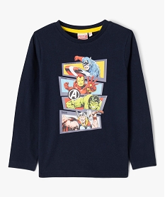 GEMO Tee-shirt à manches longues motifs Avengers garçon - Marvel navy