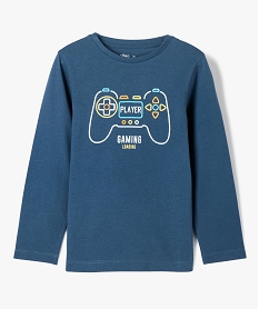 GEMO Tee-shirt à manches longues avec motif garçon navy