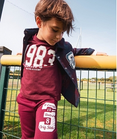 GEMO Tee-shirt à manches longues effet 2 en 1 garçon - Camps United Rouge