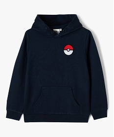 sweat a capuche imprime pikachu garcon - pokemon bleu sweatsJ330601_1