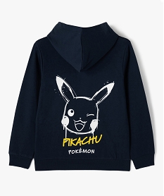 sweat a capuche imprime pikachu garcon - pokemon bleu sweatsJ330601_3