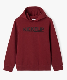 GEMO Sweat à capuche style streetwear garçon Rouge