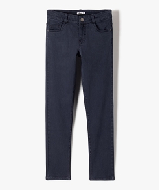 pantalon en coton stretch coupe slim 5 poches garcon bleuJ334101_1