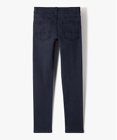 pantalon en coton stretch coupe slim 5 poches garcon bleuJ334101_3