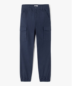 GEMO Pantalon en toile avec poches à rabat garçon navy