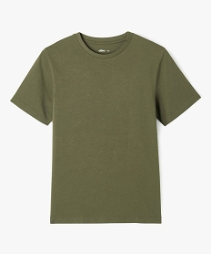 GEMO Tee-shirt à manches courtes uni garçon vert vif