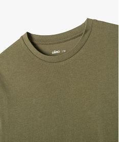 tee-shirt a manches courtes uni garcon vert tee-shirtsJ341001_2