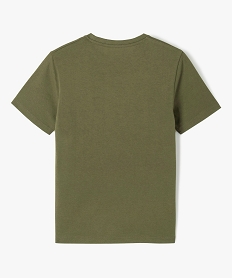 tee-shirt a manches courtes uni garcon vert tee-shirtsJ341001_3