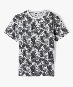 GEMO Tee-shirt imprimé à manches courtes garçon Gris