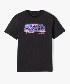 GEMO Tee-shirt à manches courtes avec motif streetwear garçon noir vif