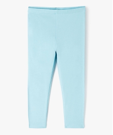 GEMO Legging 78ème uni à taille élastiquée fille bleu standard