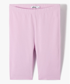 GEMO Legging court cycliste uni fille violet standard