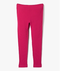 GEMO Legging de sport long en maille côtelée sans coutures fille Rose